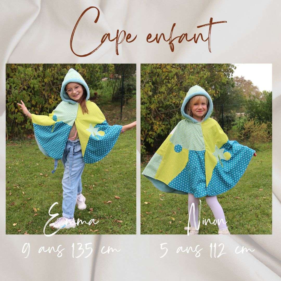 Cape enfant fée attrape rêve