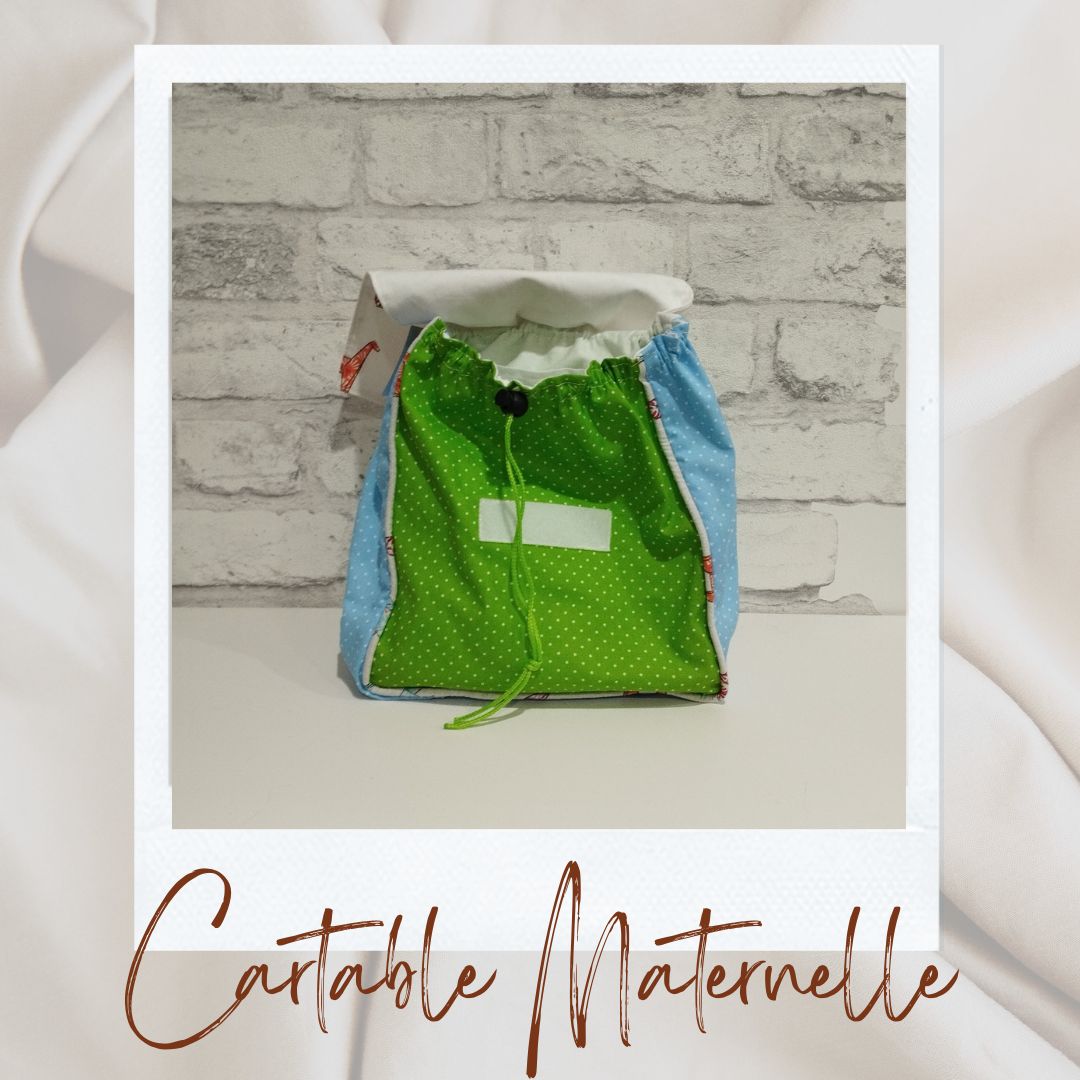 Catable maternelle origami vert