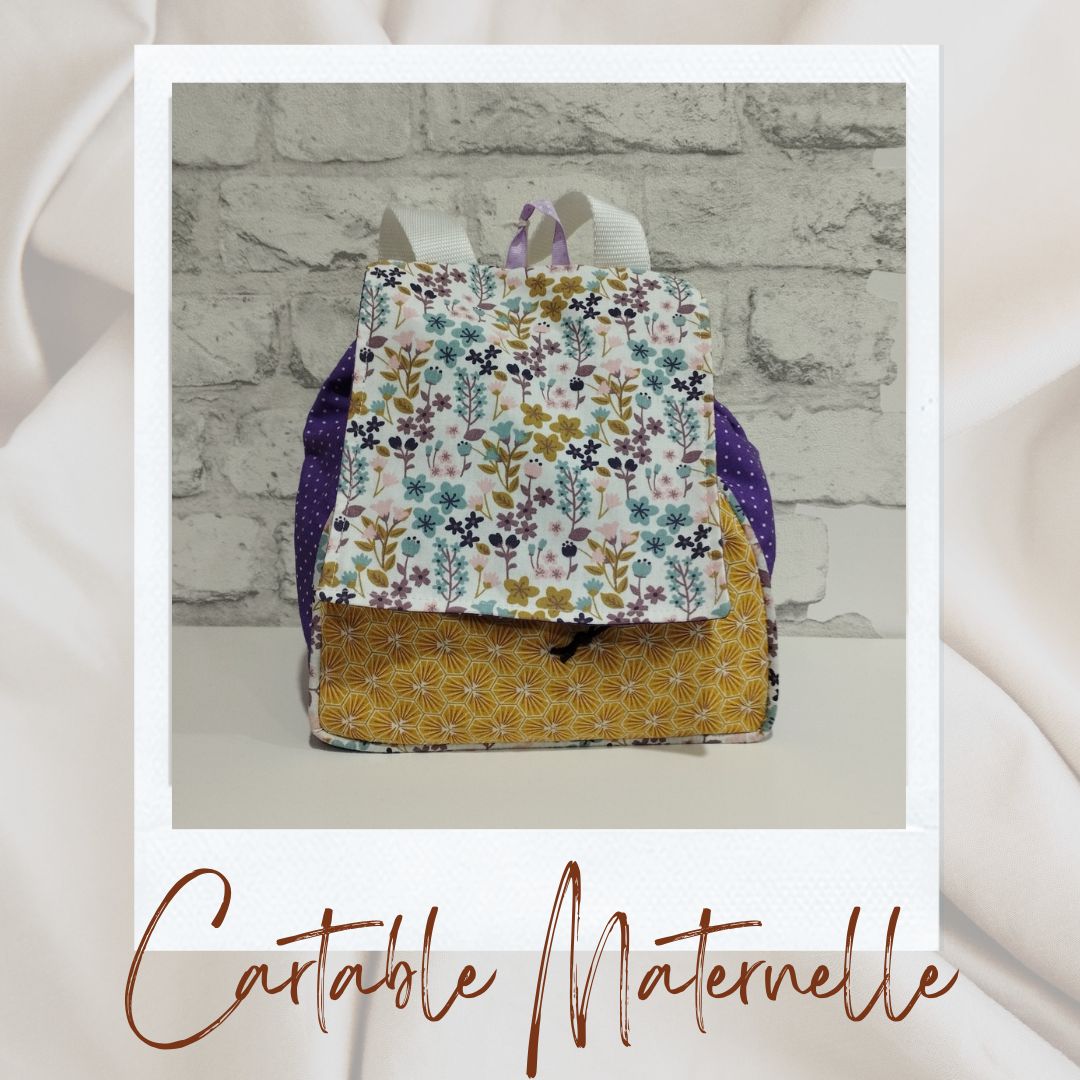 Catable maternelle fleuri moutarde