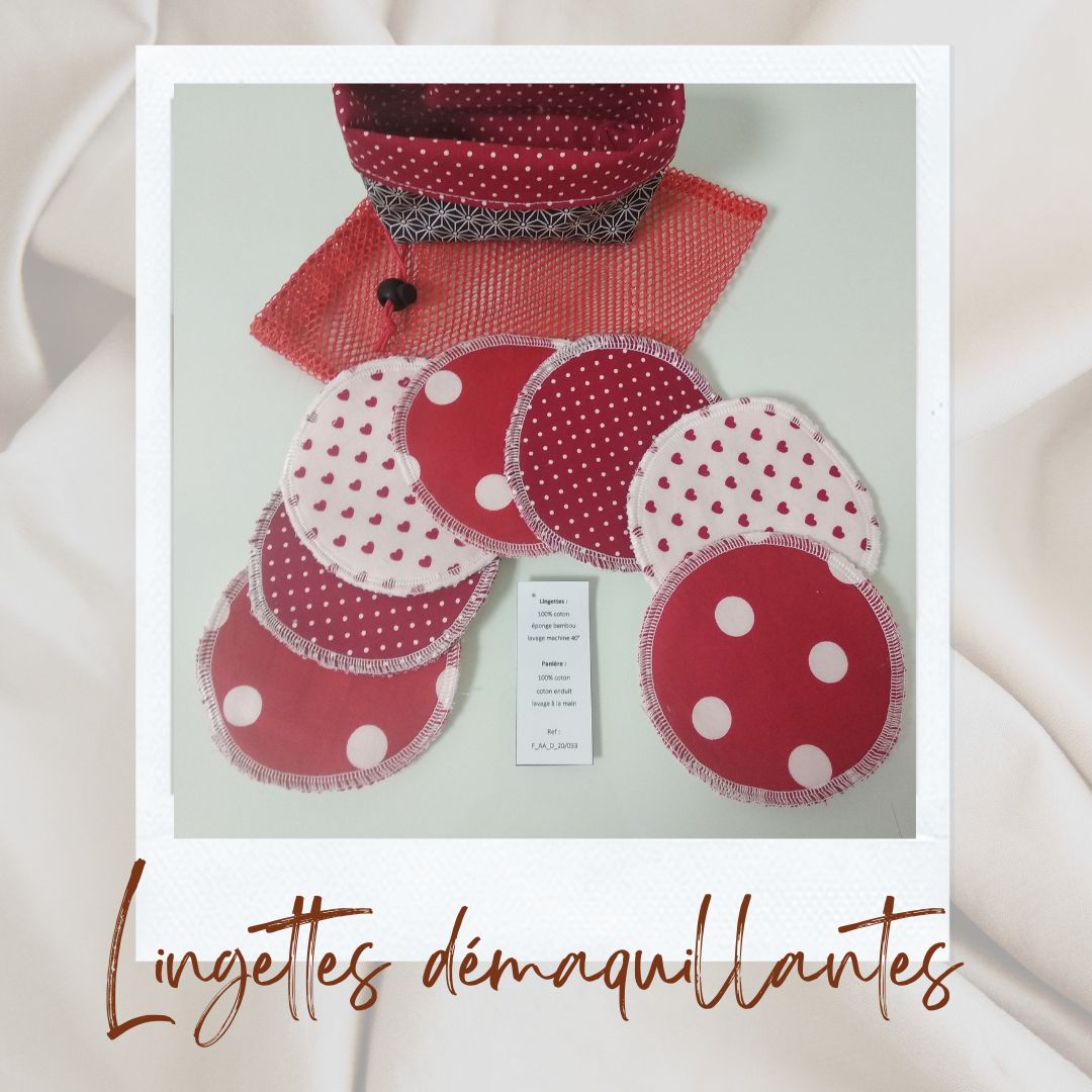 Lingette démaquillante rouge3