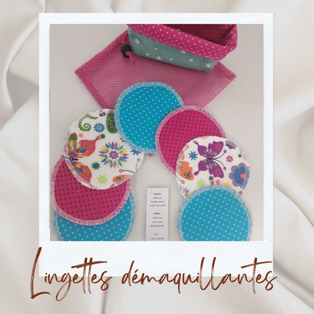 Lingette démaquillante rose1