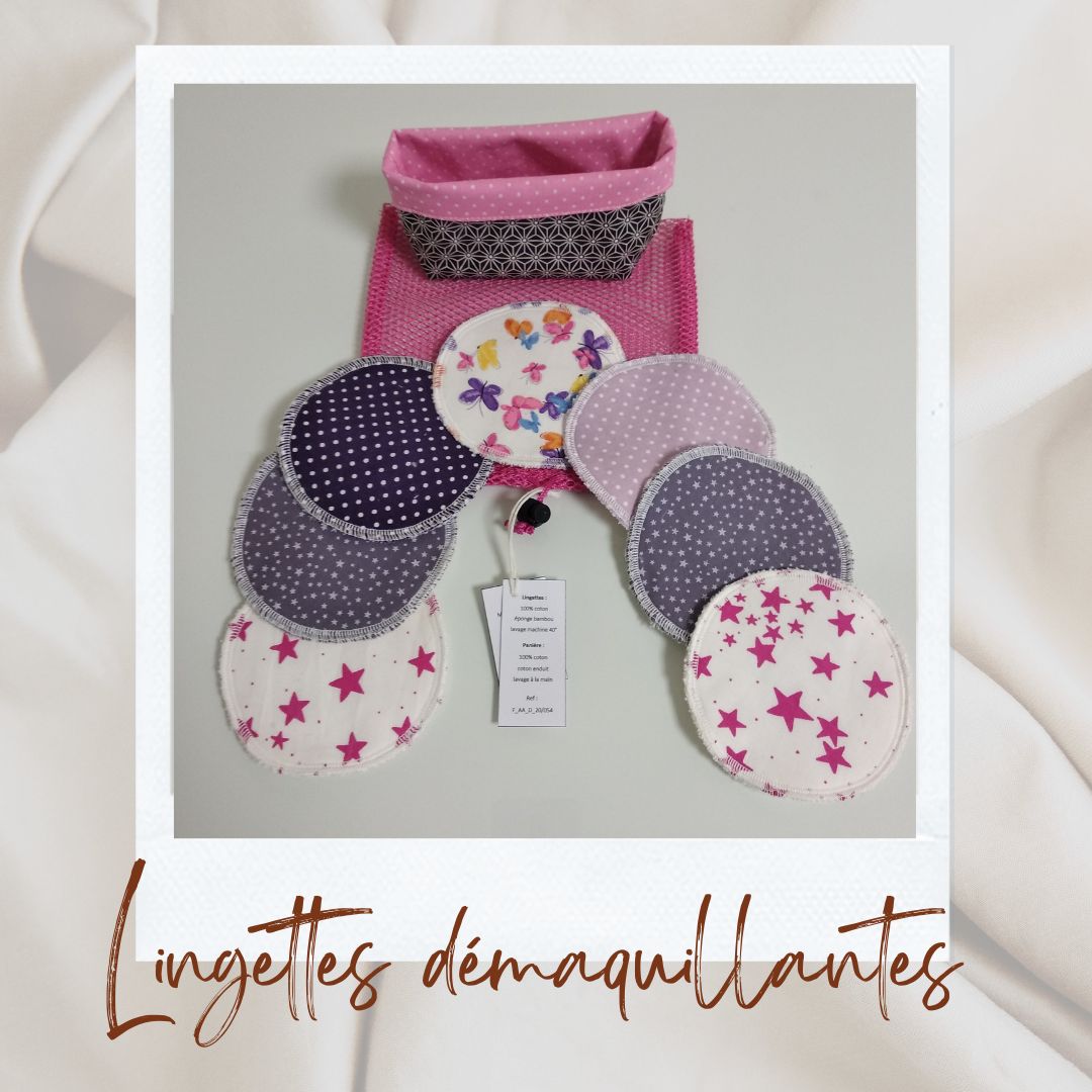 Lingette démaquillante rose2